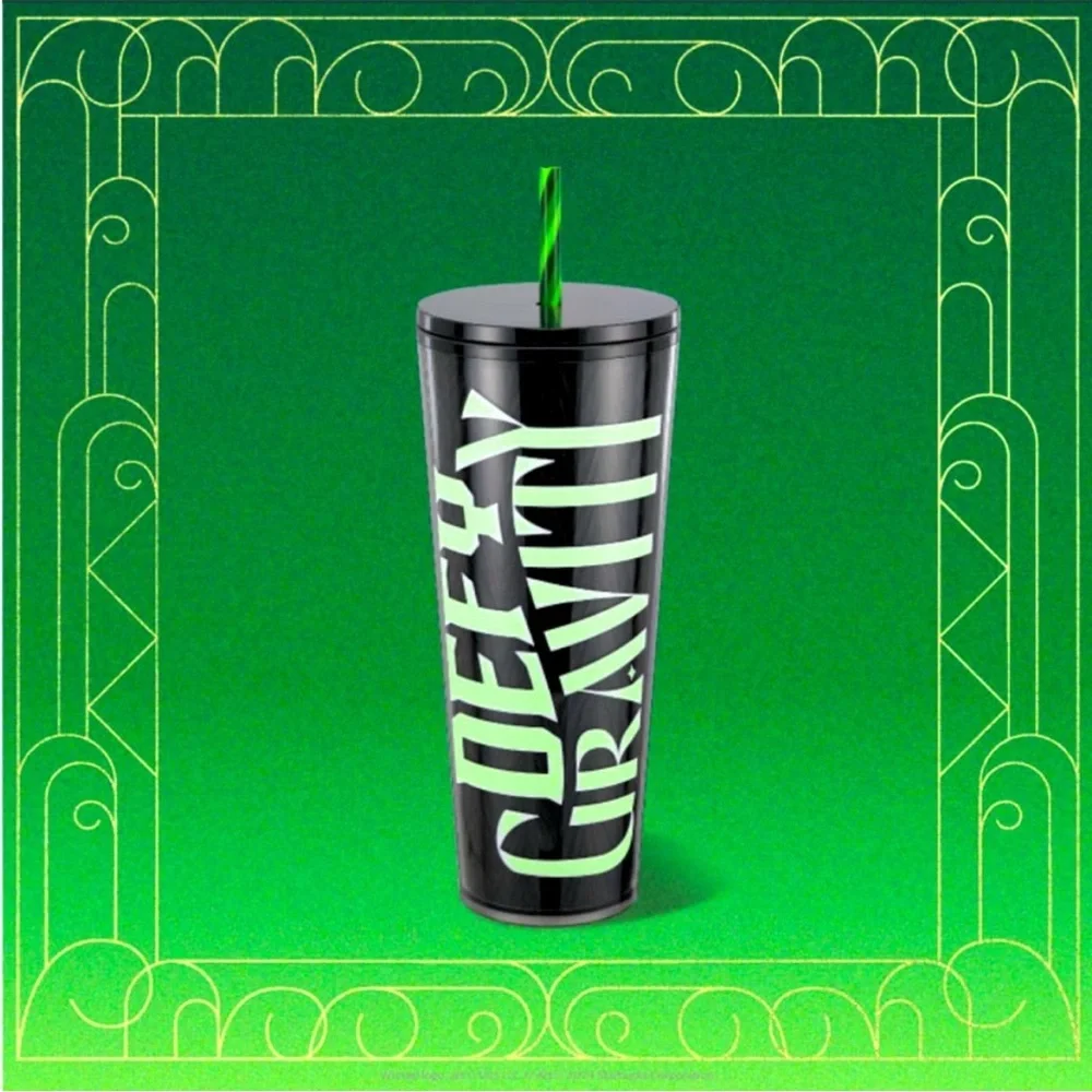 🆕 Starbucks x Wicked | Defy Gravity Elphaba Glow in the Dark 24oz Cold Cup, NWT